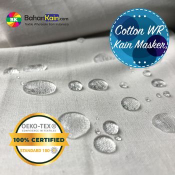 Kain Katun Anti Droplet (Water Repellent) Bahan Masker
